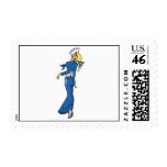 Vintage Tattoo Woman Sailor Postage Stamp