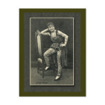 Vintage Tattooed Lady Card or Postcard