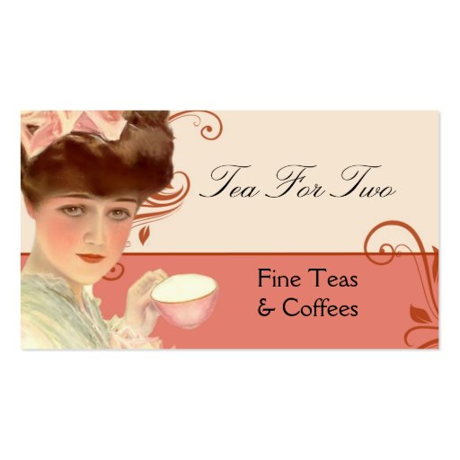 Vintage Tea or Coffee Business Card
