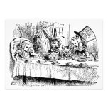 Vintage Tea Party; Alice, Hatter and March Hare Custom Invite