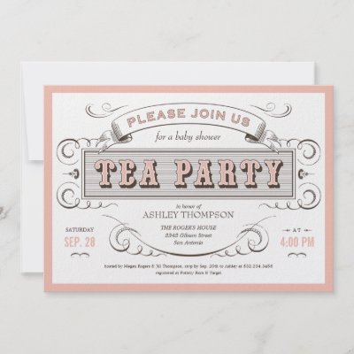  Party Baby Shower Invitations on Baby Shower  Birthday Party  Garden Tea Party  Or Afternoon Tea Party