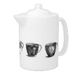vintage teacups teapot