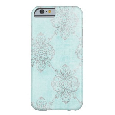 Vintage Teal Damask i-phone case