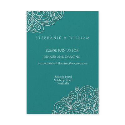 Elegant and stylish vintage wedding reception card Fully customizable Elegant and stylish vintage wedding reception card Fully customizable