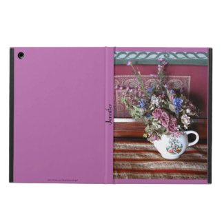 Vintage Teapot with Flowers, iPad Air Case
