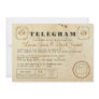 Vintage Telegram Invitation Postcard