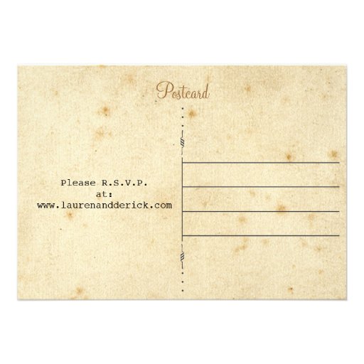 Vintage Telegram Invitation Postcard