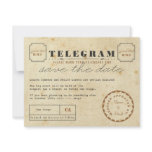 Vintage Telegram Save the Date Announcements
