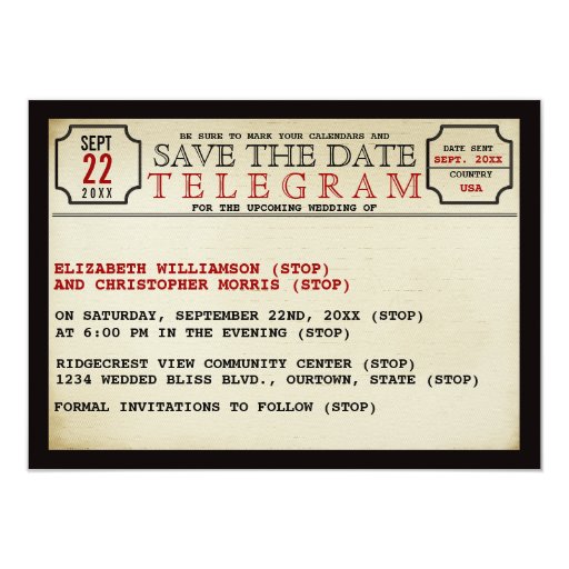 vintage-telegram-style-save-the-date-card-zazzle