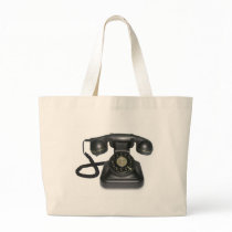 vintage telephone tote bags