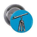 Vintage Telescope Pinback Button