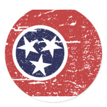 Vintage TENNESSEE Flag Sticker