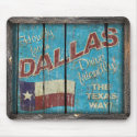 Vintage Texas - DallasMouse Pad mousepads by LMHDesigns Vintage Texas - DallasMouse Pad mousepads