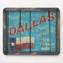 Vintage Texas - DallasMouse Pad mousepads