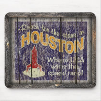 Vintage Texas - Houston Mouse Pad mousepads by LMHDesigns Vintage Texas - Houston Mouse Pad mousepads