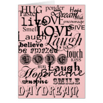 Vintage Text Life Advice Apparel and Gifts cards