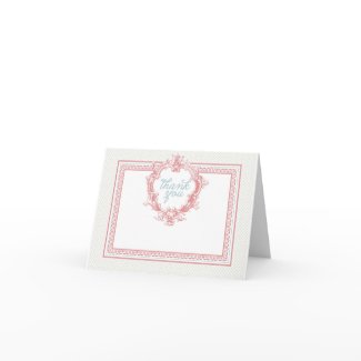 vintage thank you card {folded} card
