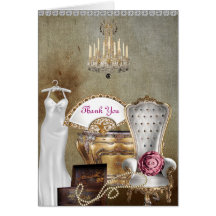 VINTAGE THANK YOU CARD FOR BRIDAL SHOWER
