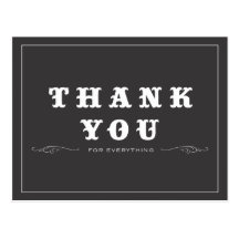 Vintage Thank You Postcard