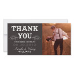 VINTAGE THANK YOU | WEDDING THANK YOU CARD PERSONALIZED PHOTO CARD