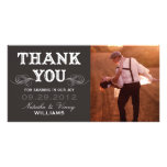 VINTAGE THANK YOU | WEDDING THANK YOU CARD PERSONALIZED PHOTO CARD