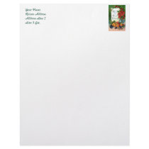 Vintage Thanksgiving Art Personalized Letterhead