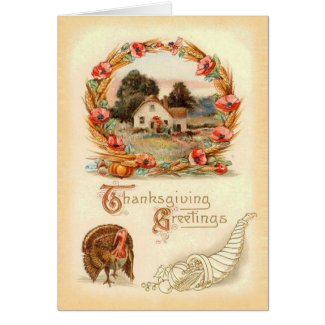 Vintage Thanksgiving Card