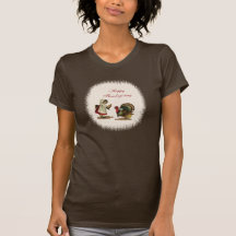 Vintage Thanksgiving Child & Turkey T Shirt
