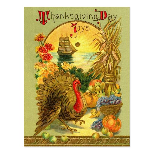 Vintage Thanksgiving Day Postcard
