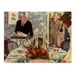 Vintage Thanksgiving Day Turkey Dinner with Family Post Cards