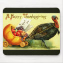 Vintage Thanksgiving Day Turkey Mousepad