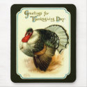 Vintage Thanksgiving Day Turkey Mousepad