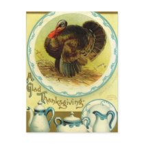 Vintage Thanksgiving Day Turkey Postcard by Vintage_Gifts Vintage Thanksgiving Day Turkey Postcard