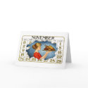 Vintage Thanksgiving Dinner Greeti... - Customized cards