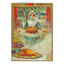 Vintage Thanksgiving Feast Card