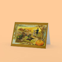Vintage Thanksgiving Greeting Card