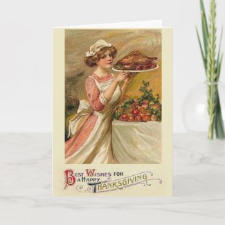 Vintage Thanksgiving Greeting Card