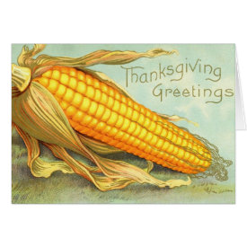 Vintage Thanksgiving Greeting Card