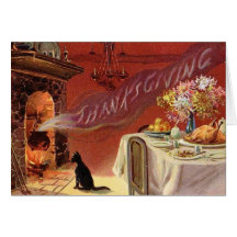 Vintage Thanksgiving Greeting Card