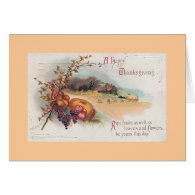 Vintage Thanksgiving Greeting Card