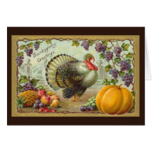 Vintage Thanksgiving Greetings Card