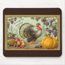 Vintage Thanksgiving Greetings Mousepad