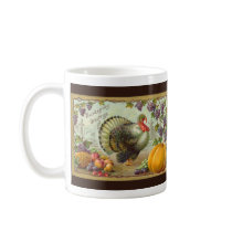 Vintage Thanksgiving Greetings Mug