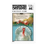 Vintage Thanksgiving Greetings Postcard Stamp
