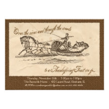Vintage Thanksgiving Invitation