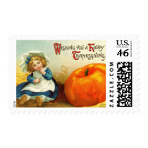 Vintage Thanksgiving Medium Postage