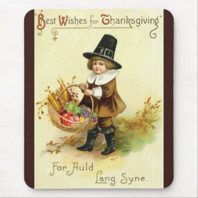 Vintage Thanksgiving Mousepad by Vintage_Gifts