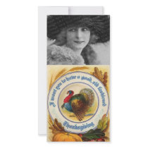 Vintage Thanksgiving Photo Card photo cards