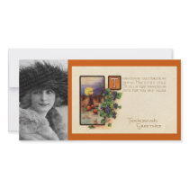 Vintage Thanksgiving Photo Card photo cards