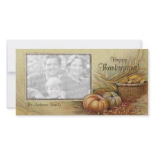 Vintage Thanksgiving photo card photocard